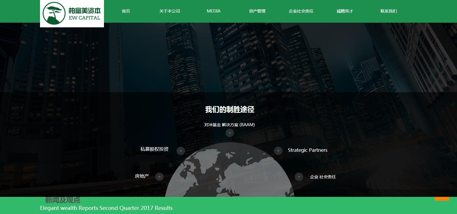 官方网站：http：// ewcapital。CN /